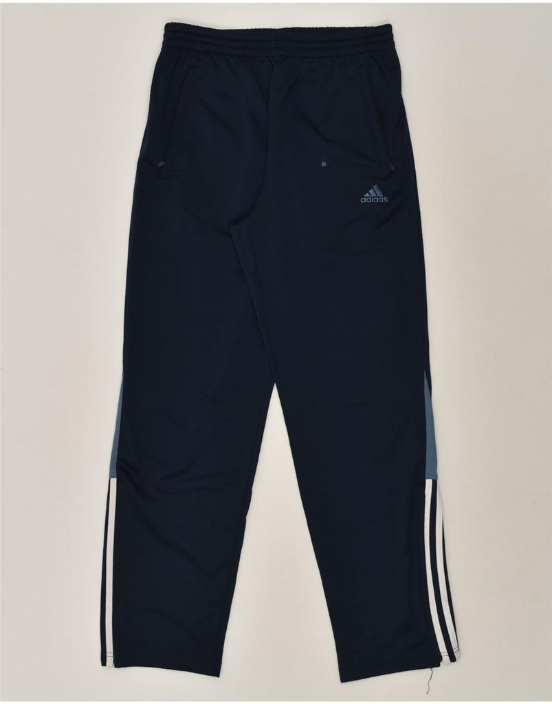 ADIDAS Mens Tracksuit Trousers UK 36/38 Small Navy Blue Polyester | Vintage Adidas | Thrift | Second-Hand Adidas | Used Clothing | Messina Hembry 