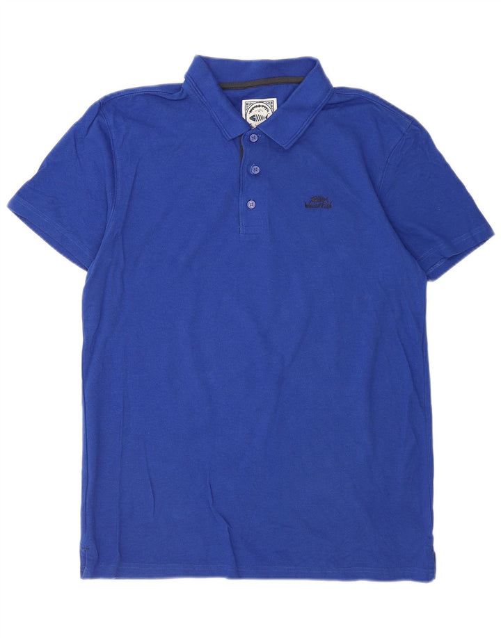 Weird Fish Mens Polo Shirt Medium Blue
