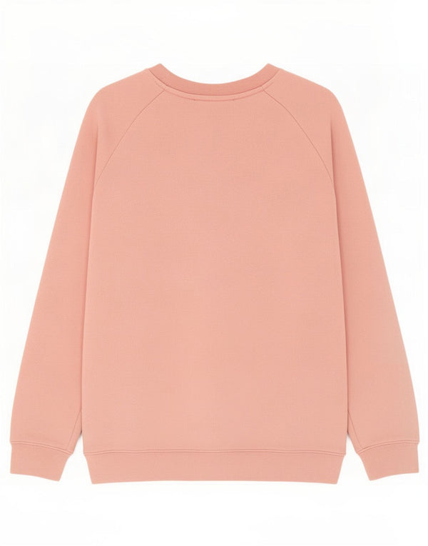 Adidas Womens Graphic Oversized Sweatshirt Jumper UK 8 Small Pink Cotton