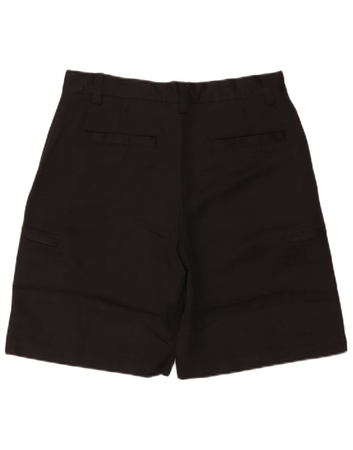 Izod Mens Cargo Shorts W30 Medium Black Polyester
