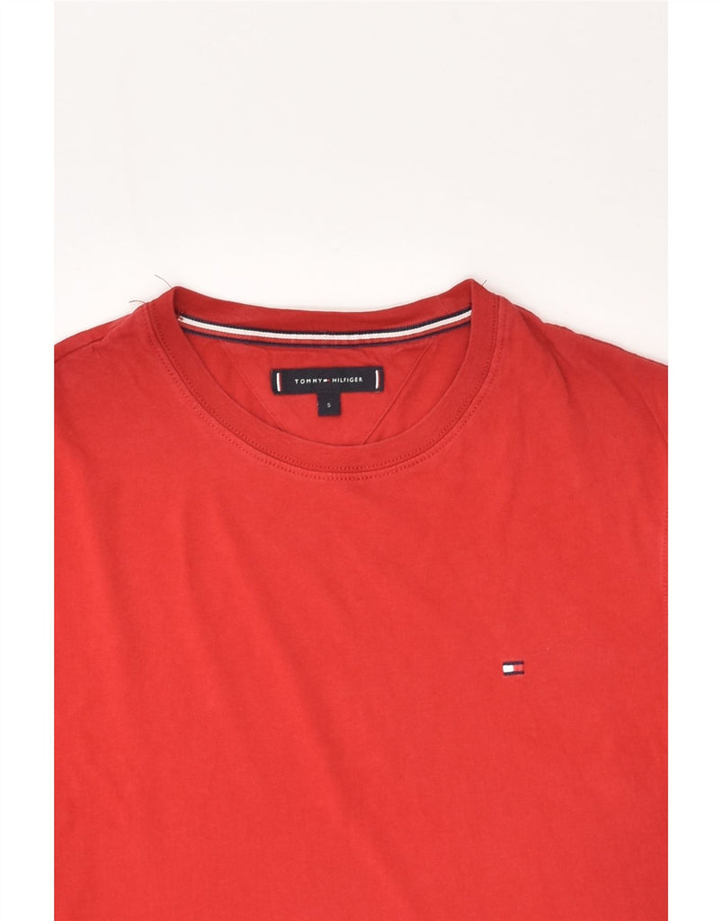 TOMMY HILFIGER Mens T-Shirt Top Small Red Cotton | Vintage Tommy Hilfiger | Thrift | Second-Hand Tommy Hilfiger | Used Clothing | Messina Hembry 