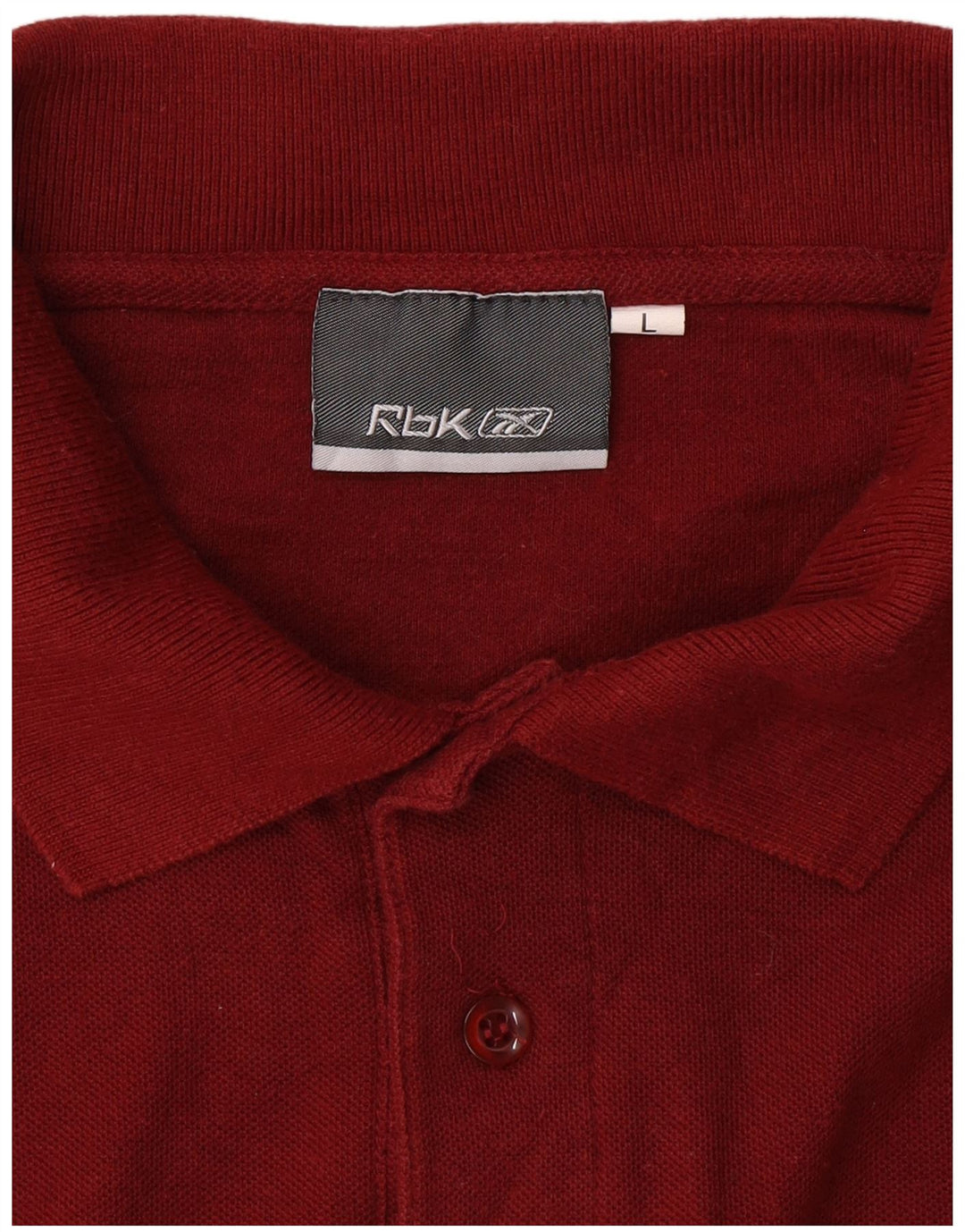 REEBOK Mens Polo Shirt Large Red