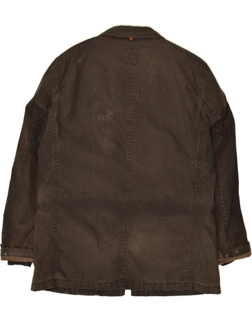 HUGO BOSS Mens Windbreaker Jacket UK 40 Large Brown Vintage Hugo Boss and Second-Hand Hugo Boss from Messina Hembry 