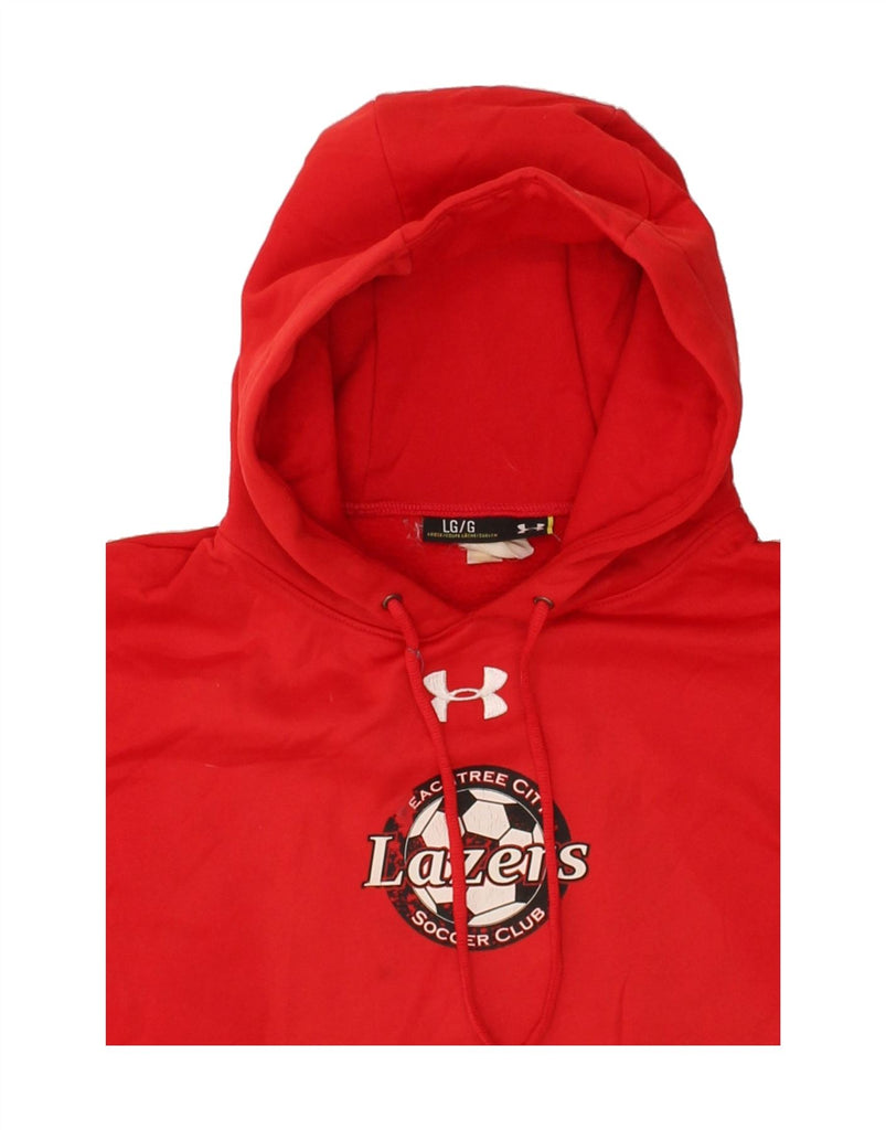 UNDER ARMOUR Mens Lazers Graphic Hoodie Jumper Large Red | Vintage Under Armour | Thrift | Second-Hand Under Armour | Used Clothing | Messina Hembry 