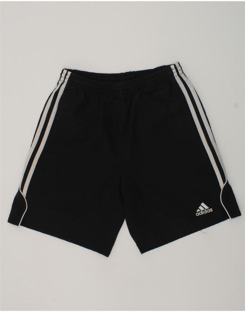 ADIDAS Boys Sport Shorts 11-12 Years Black Polyester | Vintage Adidas | Thrift | Second-Hand Adidas | Used Clothing | Messina Hembry 