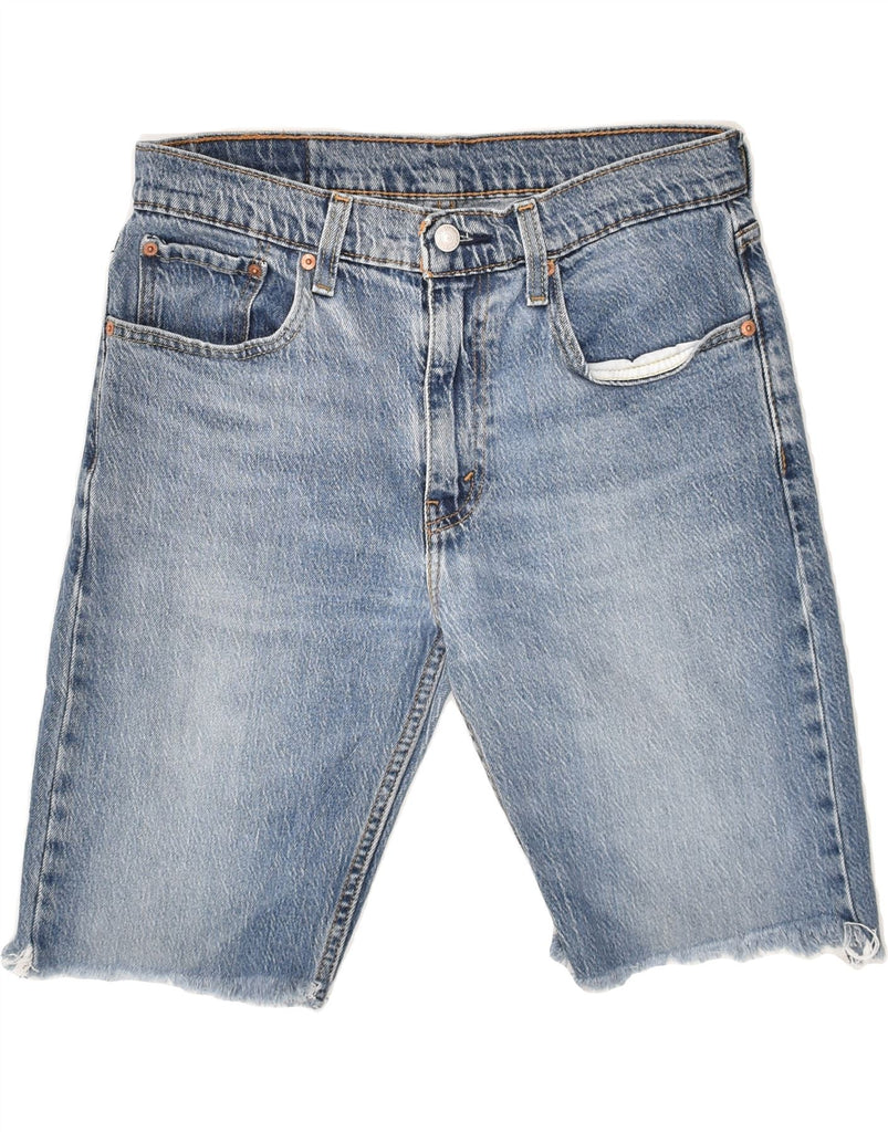LEVI'S Mens 502 Denim Shorts W32 Medium Blue Cotton | Vintage Levi's | Thrift | Second-Hand Levi's | Used Clothing | Messina Hembry 