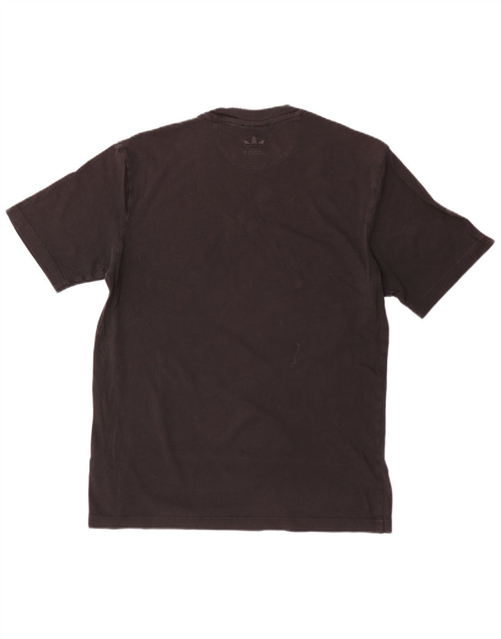 Adidas Mens Graphic T-Shirt Top Small Black Cotton