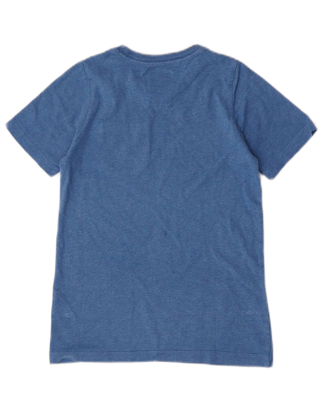 Nike Boys T-Shirt Top 8-9 Years Small Blue Colourblock Cotton