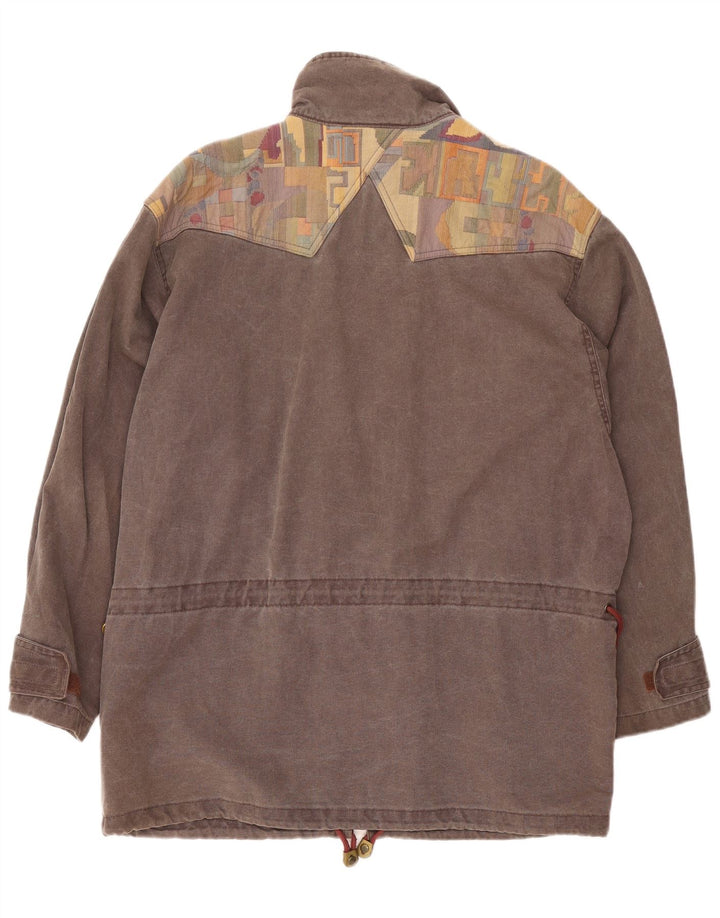 SALEWA Mens Utility Jacket UK 42 XL Grey Colourblock Cotton