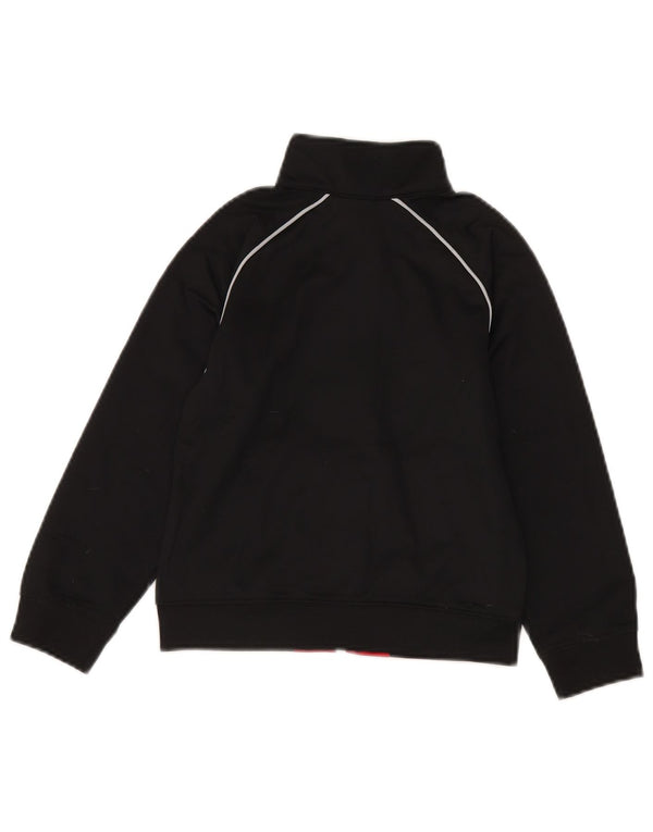 Nike Boys Tracksuit Top Jacket 5-6 Years Black Colourblock Polyester