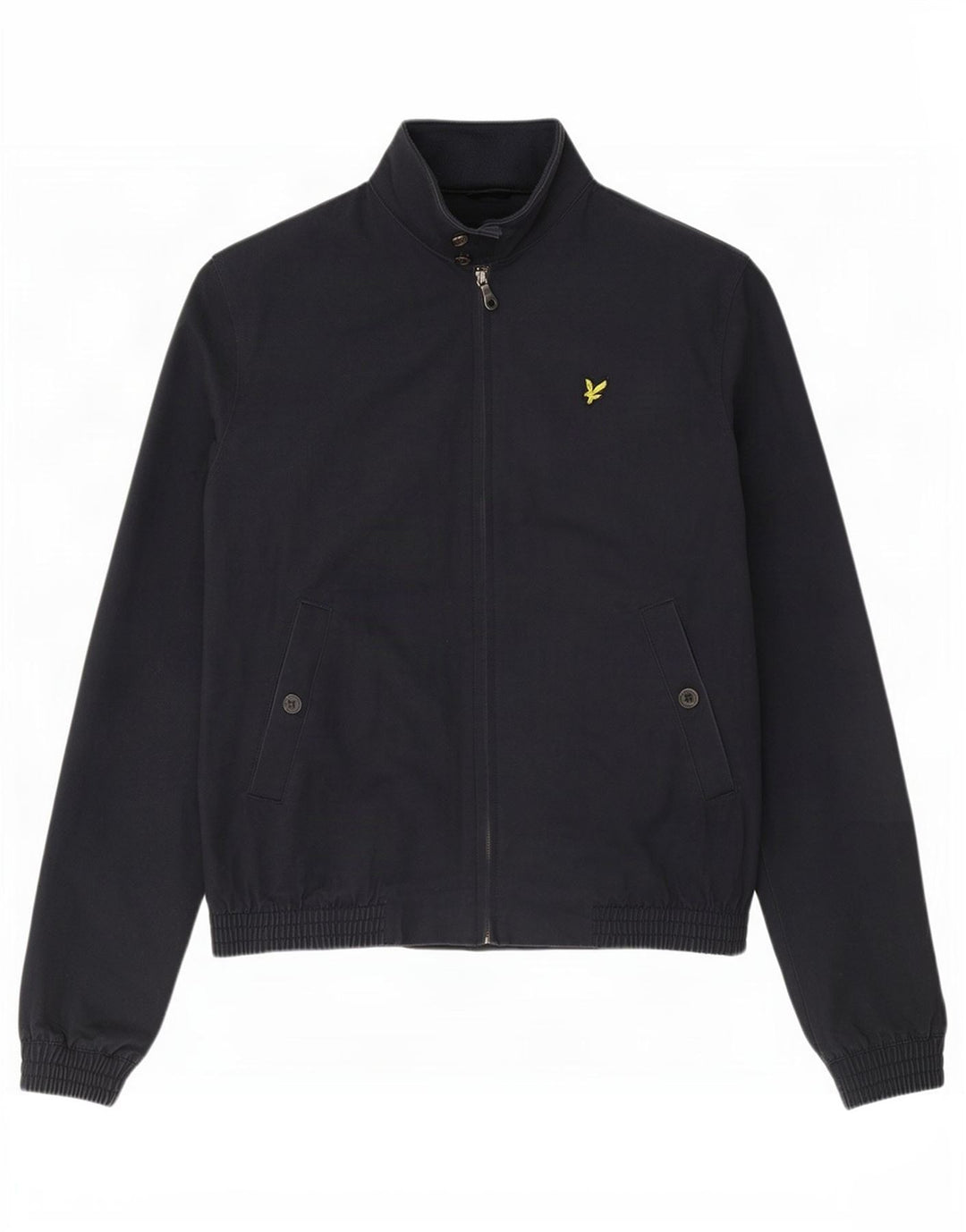 Lyle & Scott Mens Bomber Jacket UK 40 Large Navy Blue Cotton