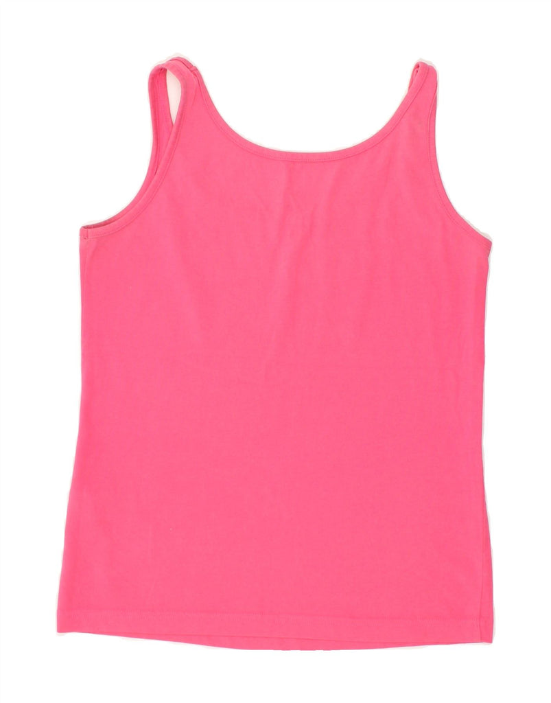 ADIDAS Womens Climalite Crop Graphic Vest Top UK 4/6 XS Pink Cotton Vintage Adidas and Second-Hand Adidas from Messina Hembry 