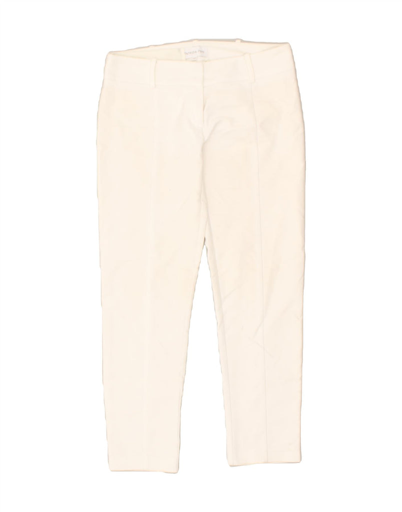PATRIZIA PEPE Womens Slim Casual Trousers IT 42 Medium W29 L26 White | Vintage Patrizia Pepe | Thrift | Second-Hand Patrizia Pepe | Used Clothing | Messina Hembry 