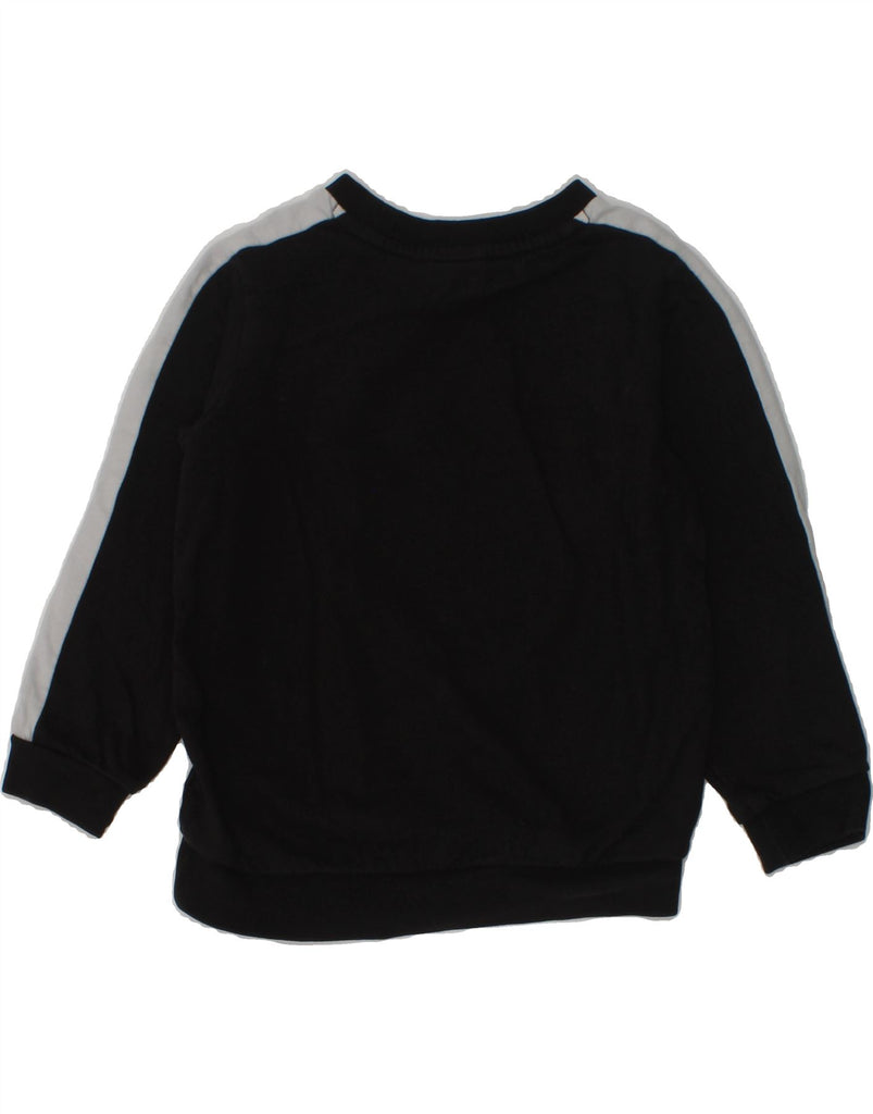 PUMA Baby Boys Graphic Sweatshirt Jumper 18-24 Months Black Colourblock | Vintage Puma | Thrift | Second-Hand Puma | Used Clothing | Messina Hembry 
