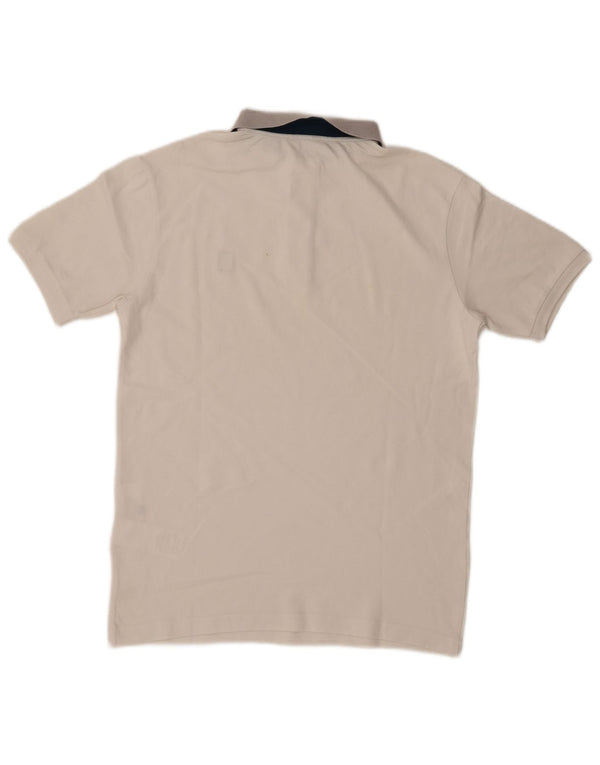 Refrigiwear Mens Polo Shirt Small White Colourblock Cotton