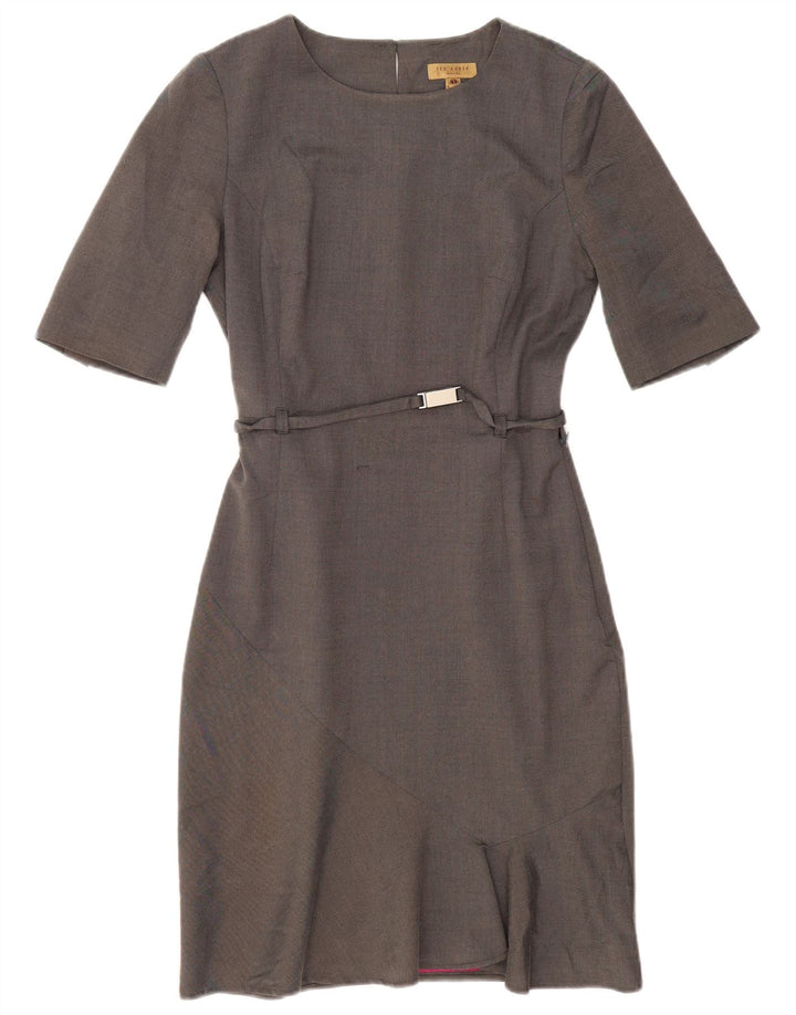 Ted Baker Womens Oversized Sheath Dress Size 1 XS Grey