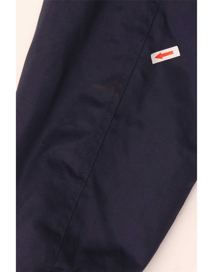 Mascot Mens Bomber Jacket UK 40 Large Navy Blue Colourblock Cotton