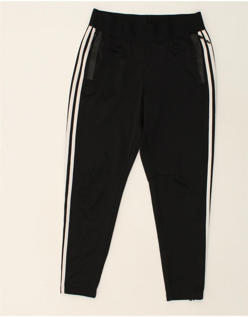 ADIDAS Womens Tracksuit Trousers Joggers UK 8/10 Small Black Polyester | Vintage Adidas | Thrift | Second-Hand Adidas | Used Clothing | Messina Hembry 