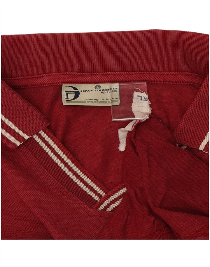 Sergio Tacchini Mens Polo Shirt XL Burgundy