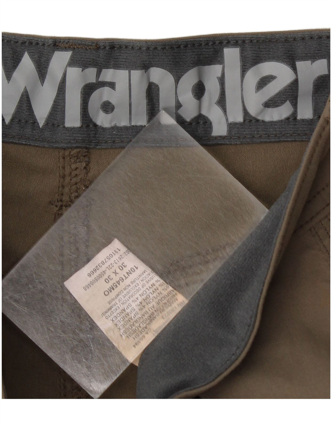 Wrangler Mens Straight Cargo Trousers W30 L30 Khaki Nylon