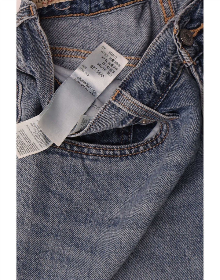 Levi's Womens Tapered Jeans W30 L28 Blue Cotton