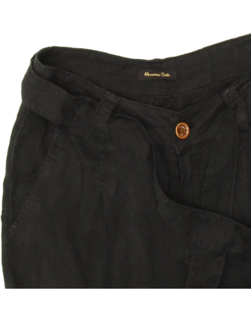 MASSIMO DUTTI Womens Slim Chino Trousers W28 L26  Black | Vintage Massimo Dutti | Thrift | Second-Hand Massimo Dutti | Used Clothing | Messina Hembry 