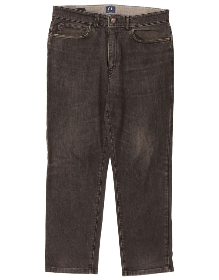 TRUSSARDI Mens Straight Jeans W36 L30  Grey