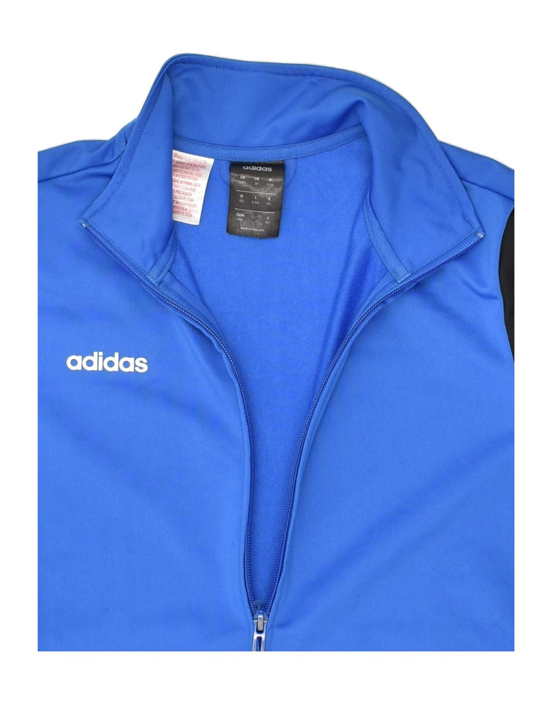 ADIDAS Boys Graphic Tracksuit Top Jacket 11-12 Years Blue Colourblock | Vintage Adidas | Thrift | Second-Hand Adidas | Used Clothing | Messina Hembry 