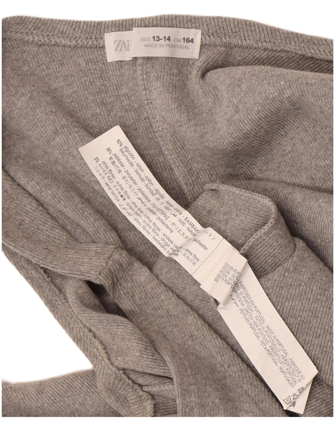 Zara Girls Jumpsuit 13-14 Years  Grey Cotton