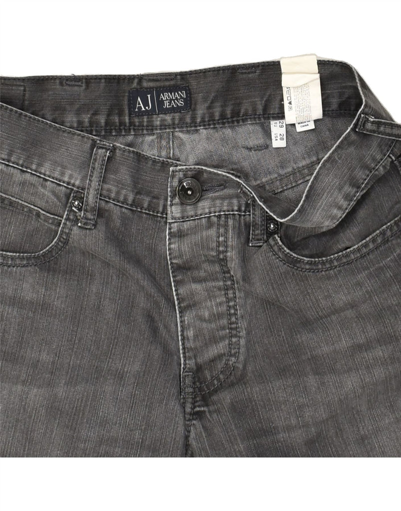 ARMANI Womens Slim Jeans W29 L32  Grey Cotton | Vintage Armani | Thrift | Second-Hand Armani | Used Clothing | Messina Hembry 