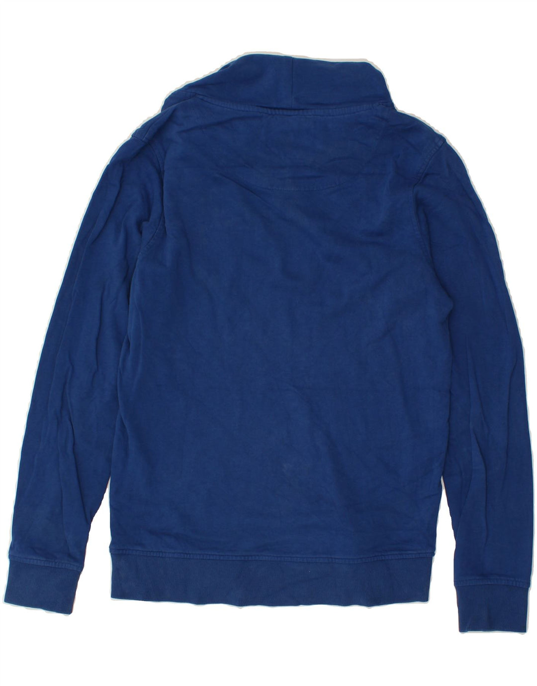 JACK & JONES Mens Graphic Sweatshirt Jumper Small Blue Cotton Vintage Jack & Jones and Second-Hand Jack & Jones from Messina Hembry 