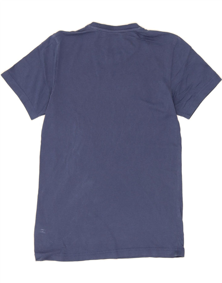 ADIDAS Mens Graphic T-Shirt Top Small Navy Blue Cotton Vintage Adidas and Second-Hand Adidas from Messina Hembry 