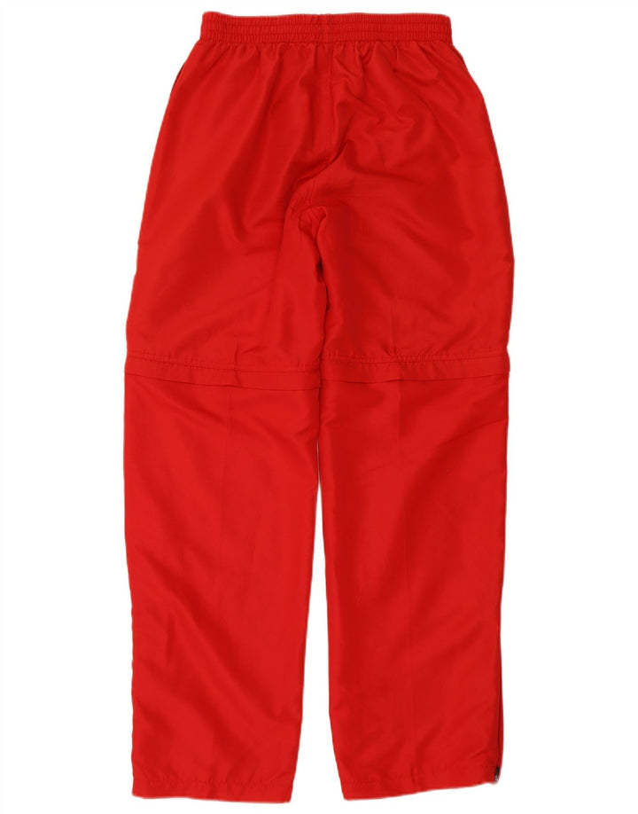 ASICS Womens Tracksuit Trousers UK 14 Large  Red Polyester