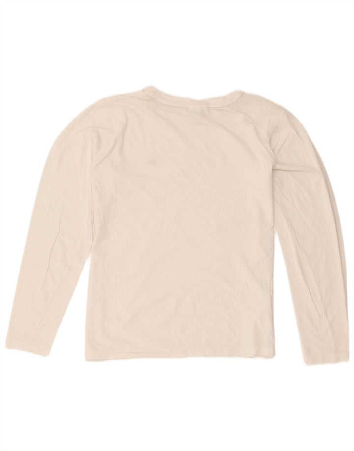 Lacoste Boys Top Long Sleeve 15-16 Years White Cotton