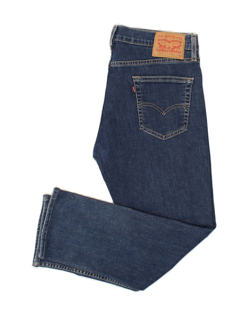 LEVI'S Mens Straight Jeans W34 L27 Blue Cotton | Vintage Levi's | Thrift | Second-Hand Levi's | Used Clothing | Messina Hembry 