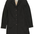 Jigsaw Womens Overcoat UK 8 Small Grey Wool
