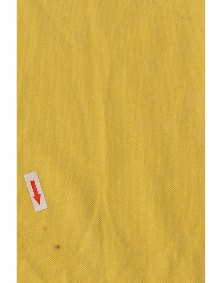 Kappa Mens Polo Shirt Large Yellow Cotton