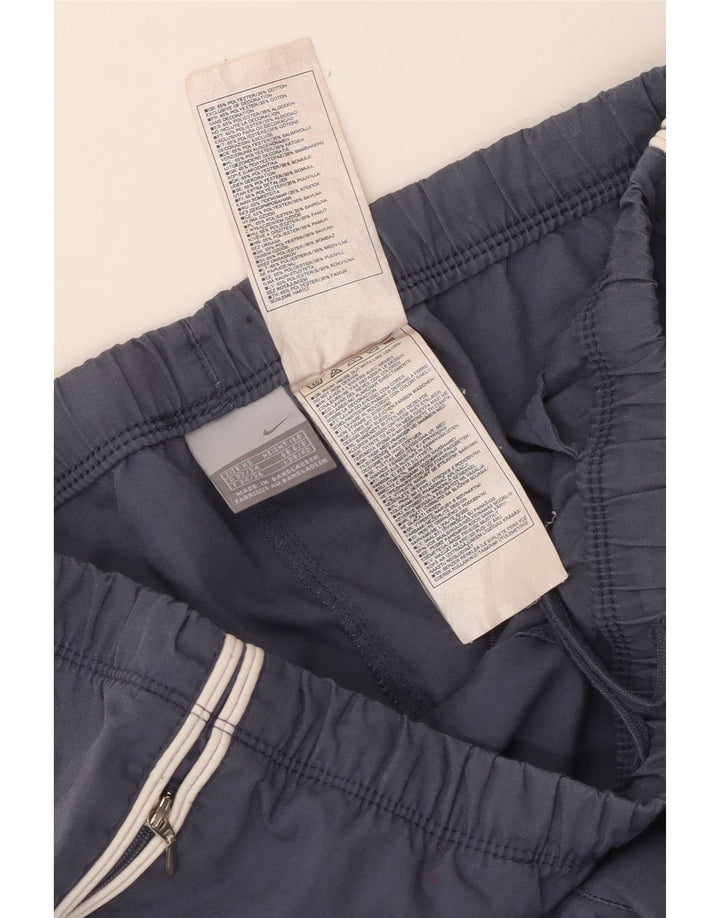 NIKE Womens Tracksuit Trousers UK 6/8 XS  Navy Blue Polyester