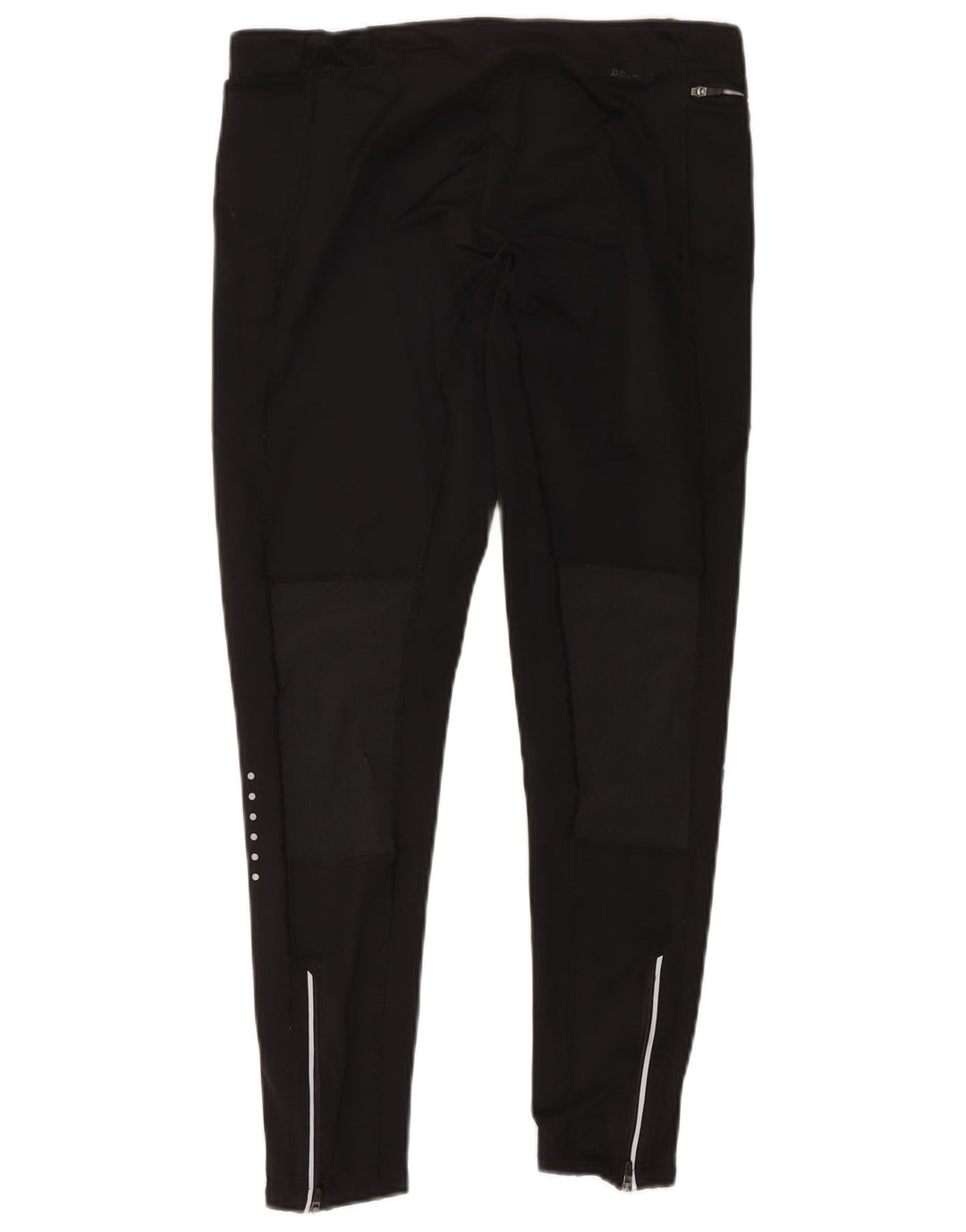 Nike Womens Dri Fit Leggings UK 16 Large Black Polyester
