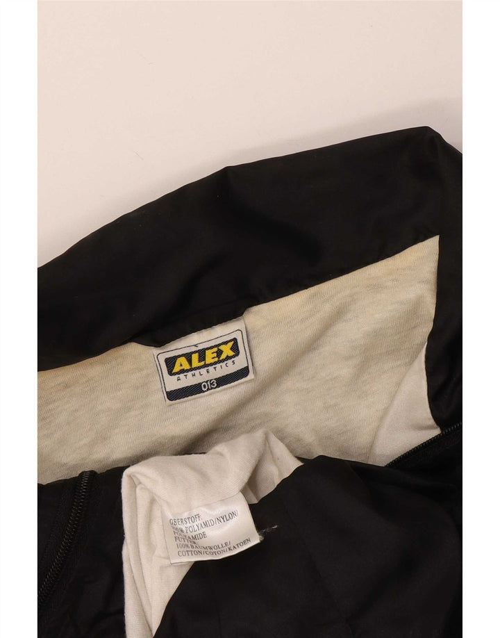 ALEX Mens Tracksuit Top Jacket 2XL Black Colourblock Polyamide