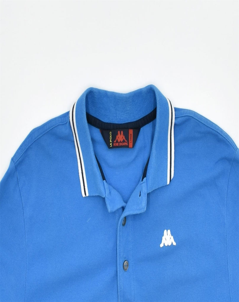 KAPPA Mens Polo Shirt Large Blue Cotton | Vintage | Thrift | Second-Hand | Used Clothing | Messina Hembry 