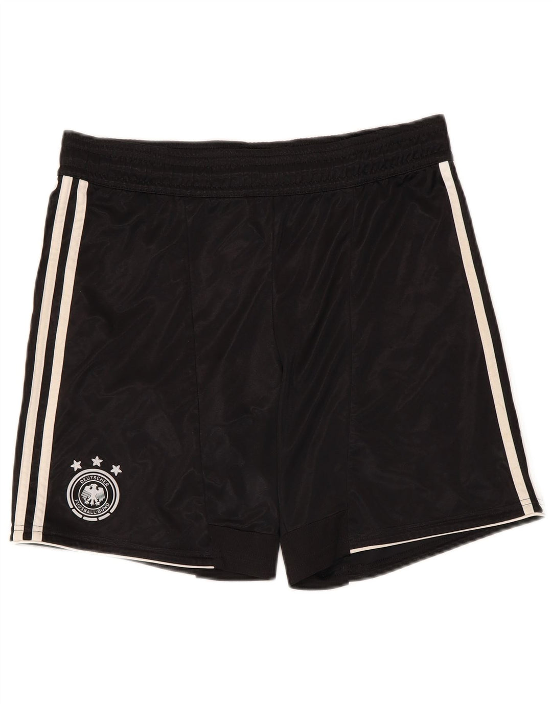 ADIDAS Mens Deutscher Fussball Bund Sport Shorts Small Black Polyester