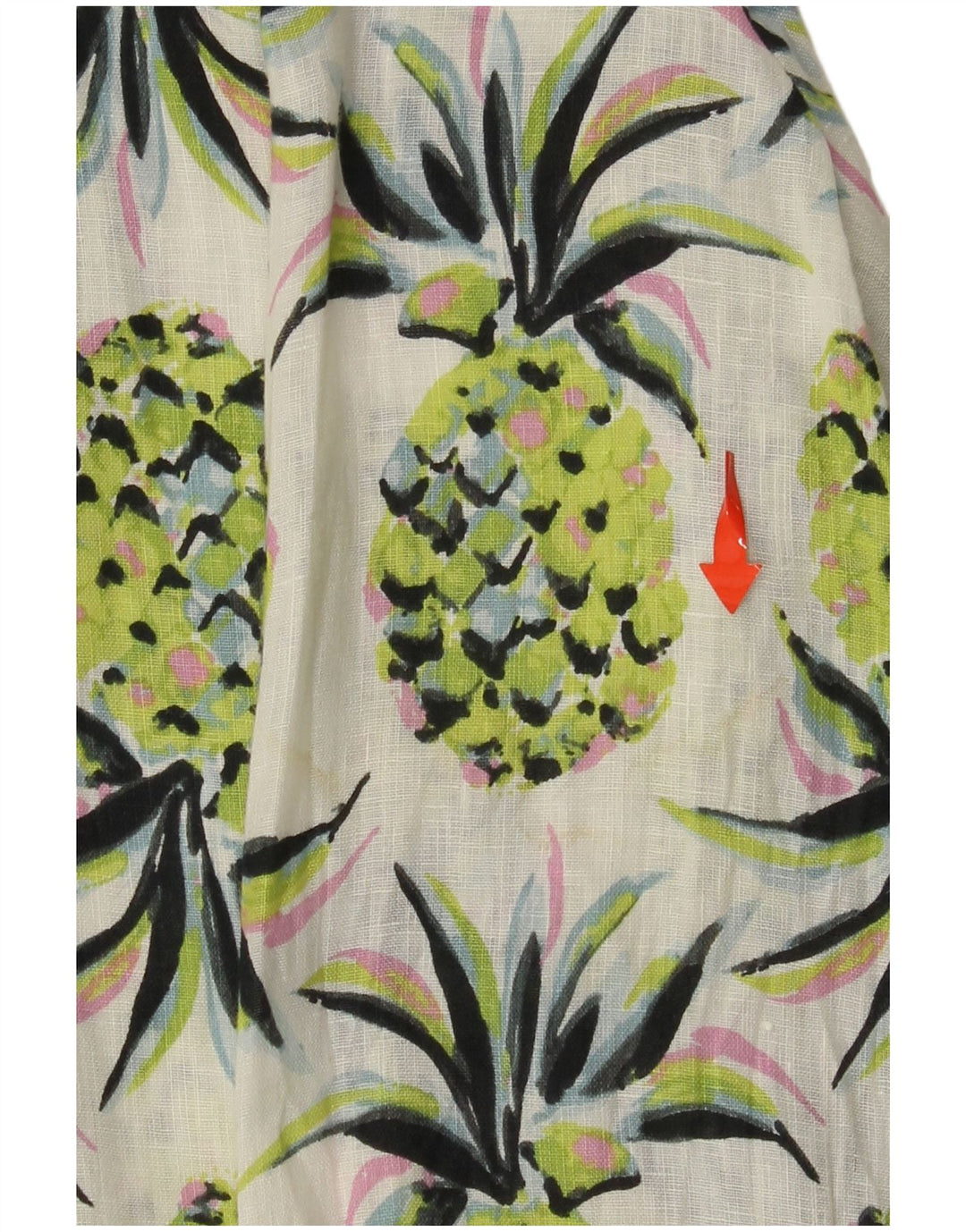 BODEN Womens Oversized Longline Abstract Pattern Shirt UK 8 Small Green