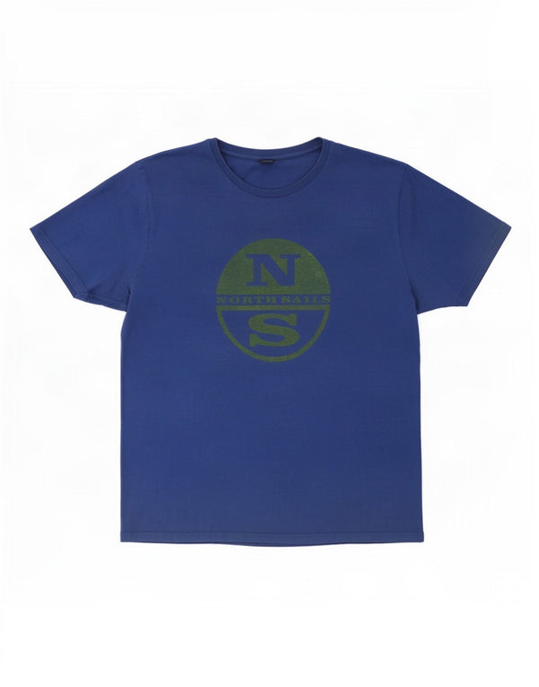 North Sails Mens Graphic T-Shirt Top XL Blue Cotton