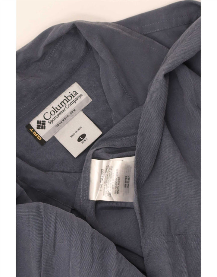Columbia Mens Shirt Large Blue Modal
