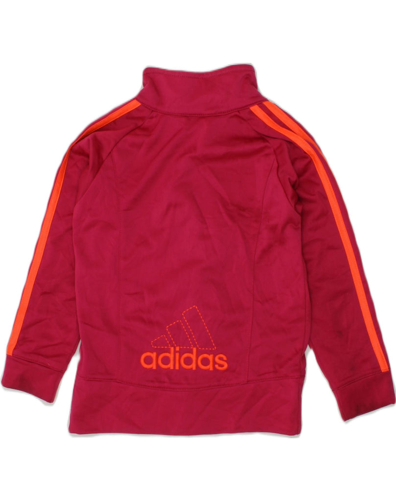 ADIDAS Girls Graphic Tracksuit Top Jacket 3-4 Years Red | Vintage Adidas | Thrift | Second-Hand Adidas | Used Clothing | Messina Hembry 