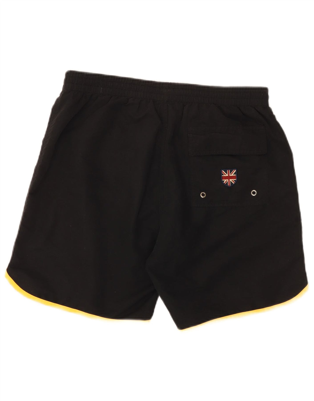 Admiral Mens Graphic Swimming Shorts Large  Black Colourblock Polyester