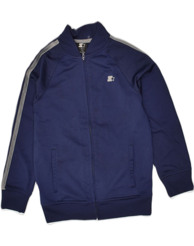 STARTER Boys Tracksuit Top Jacket 7-8 Years Medium Navy Blue Polyester | Vintage Starter | Thrift | Second-Hand Starter | Used Clothing | Messina Hembry 