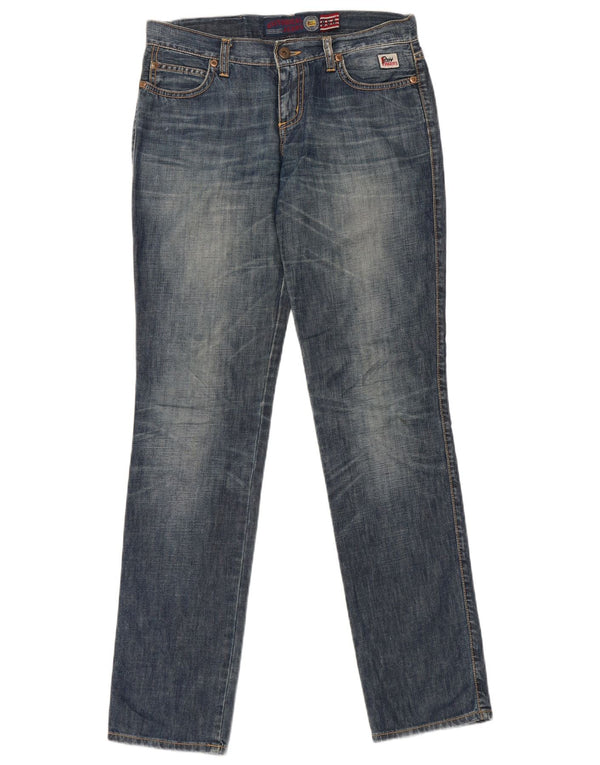 Roy Rogers Womens Slim Jeans W27 L32 Blue Cotton