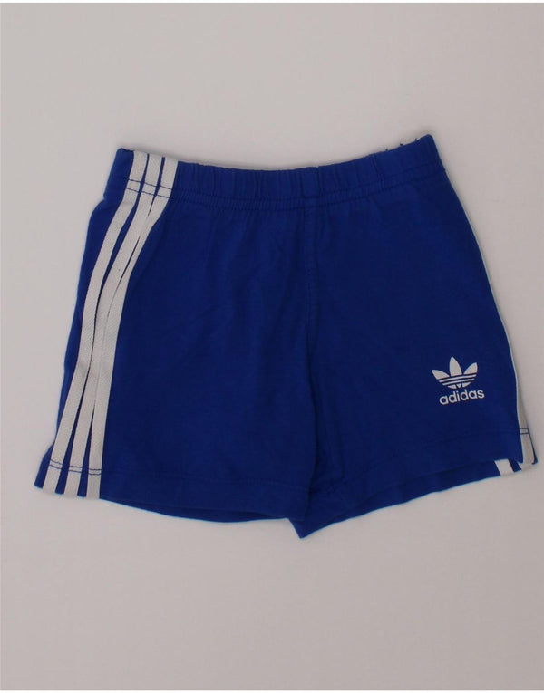 ADIDAS Baby Boys Sport Shorts 6-9 Months Blue Cotton